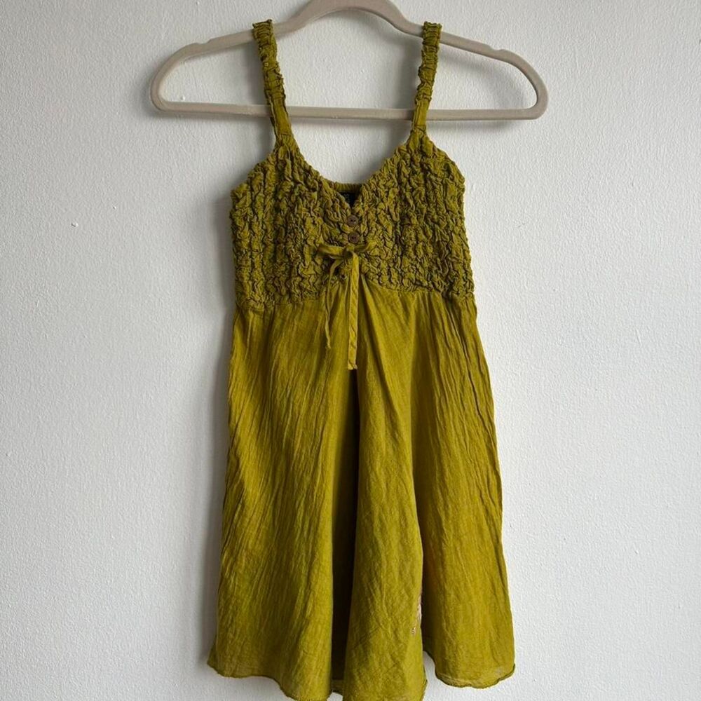 Chartreuse Women's Linen Tank